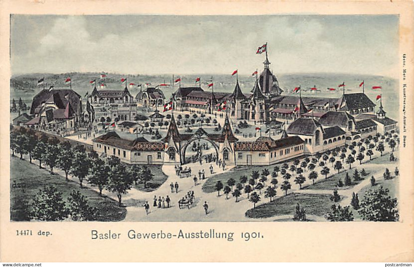 BASEL - Basler Geerbe-Ausstellung 1901 - Verlag Gebr. Metz 14471 - Bazel