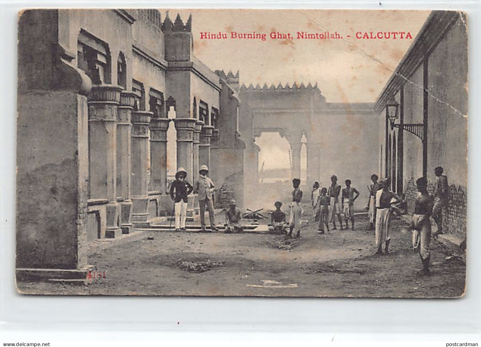 India - KOLKATA Calcutta - Hindu Burning Ghat, Nimtollah - SEE SCANS FOR CONDITION - India