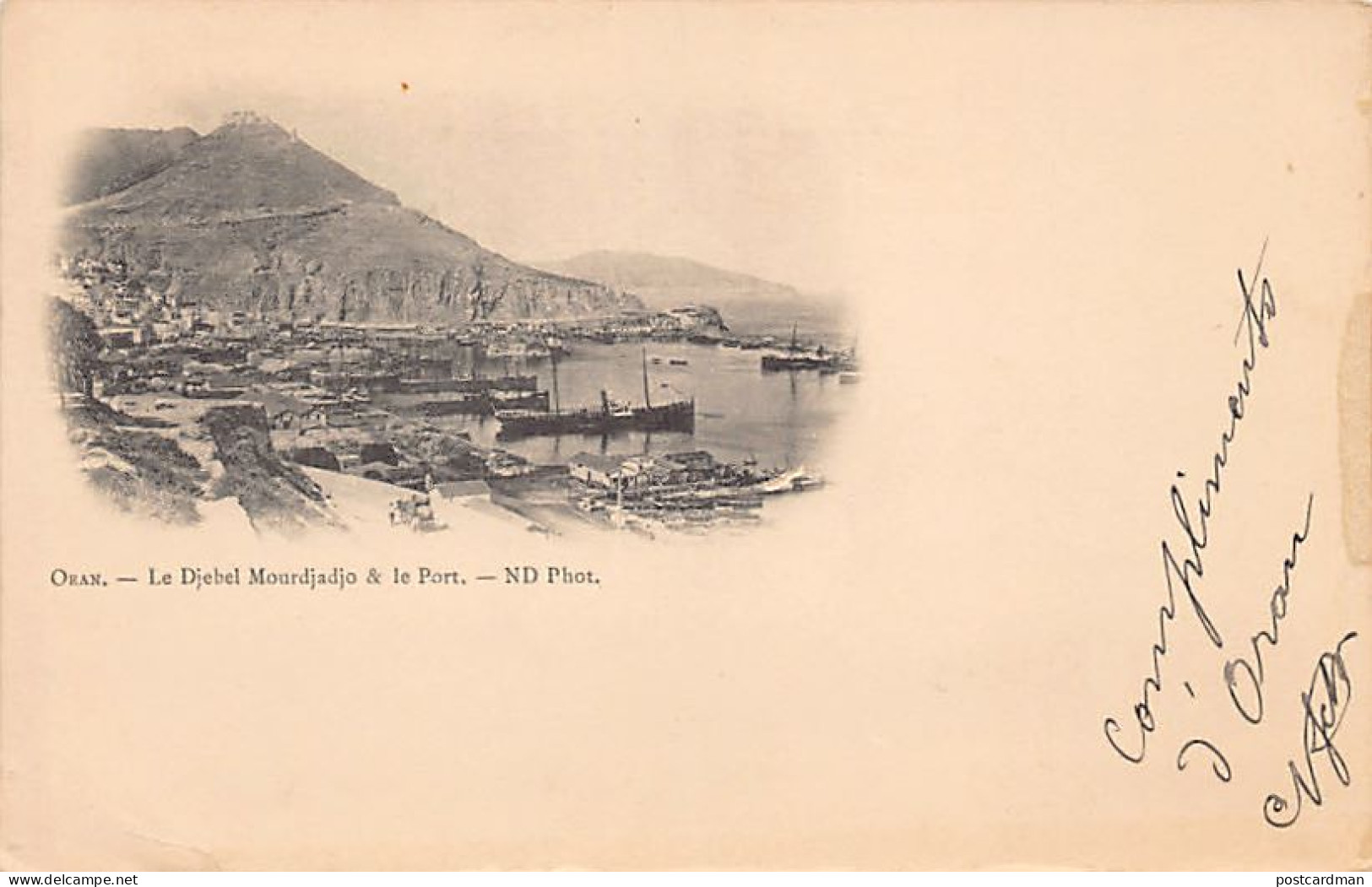 ORAN - Le Djebel Mourdjadjo & Le Port - Oran