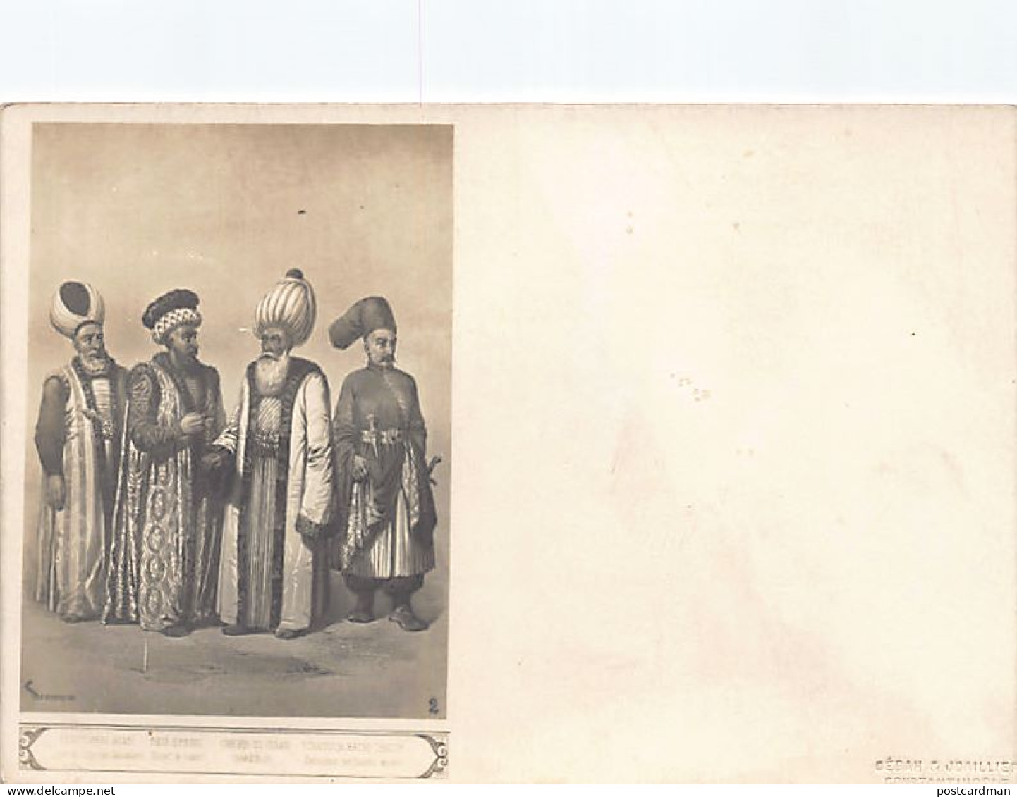 Turkey - Turkish Costumes - REAL PHOTO Printed On Thick Paper - Publ. Sébah & Joailler  - Turquie