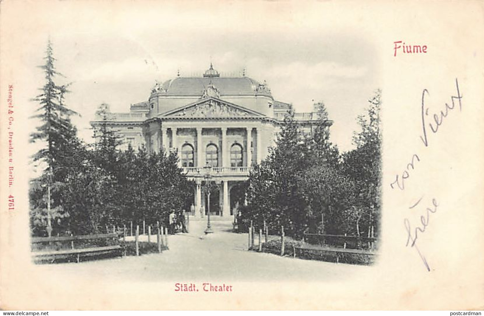 Croatia - RIJEKA Fiume - Städt. Theater - Croatie