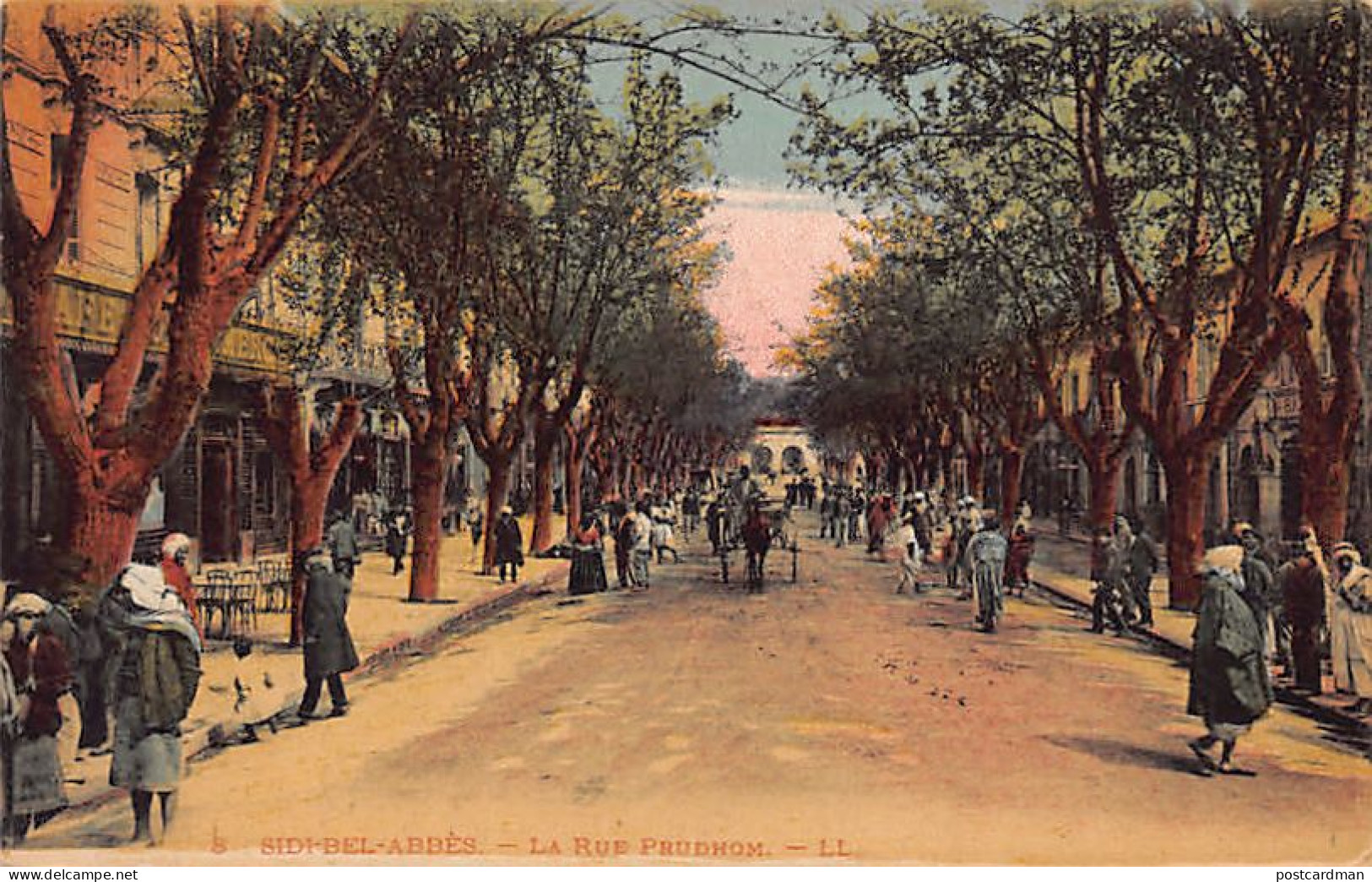 Algérie - SIDI BEL ABBÈS - La Rue Prudhom - Ed. LL 8 - Sidi-bel-Abbes