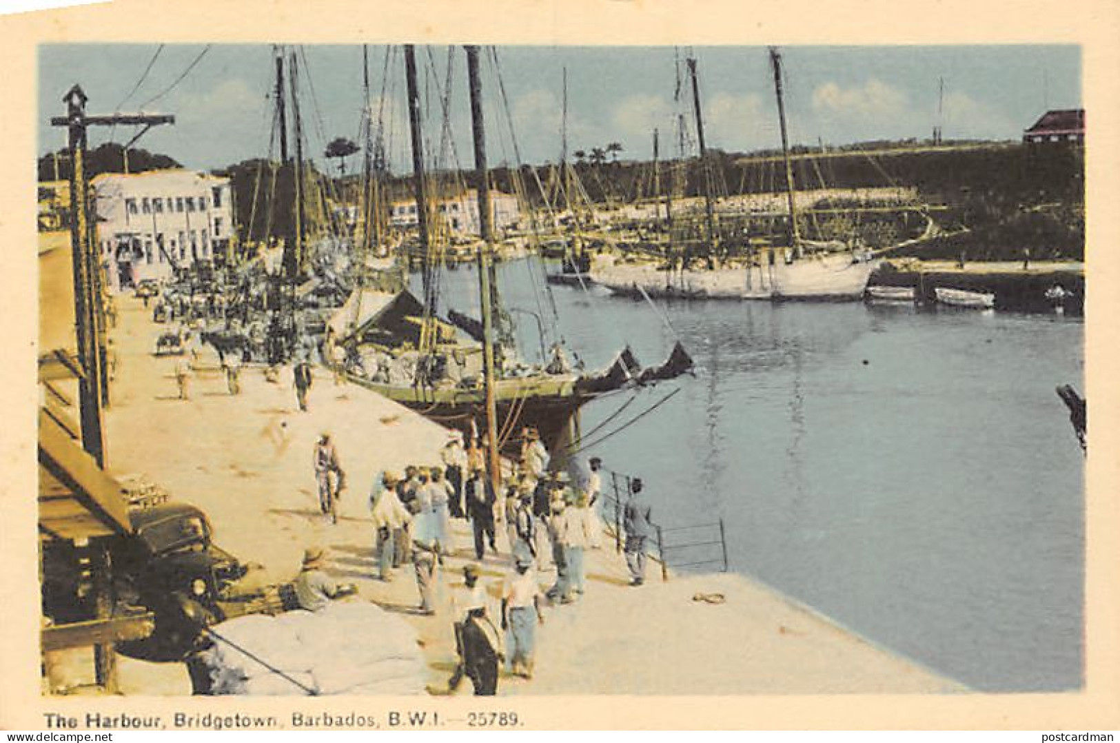 Barbados - BRIDGETOWN - The Harbour - Publ. Photogelatine Engraving Co. Ltd. 25789 - Barbados (Barbuda)