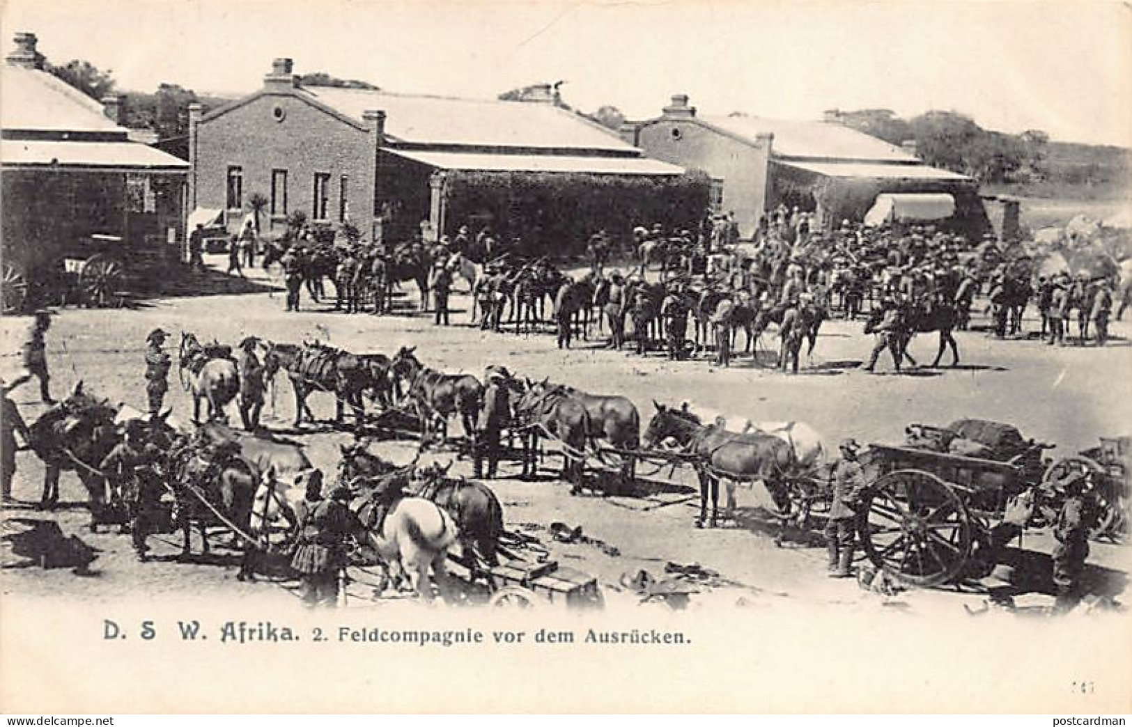 Namibia - Deutsch-Südwestafrika - 2. Feldcompagnie Vor Dem Ausrücken - Publ. Unknown  - Namibia