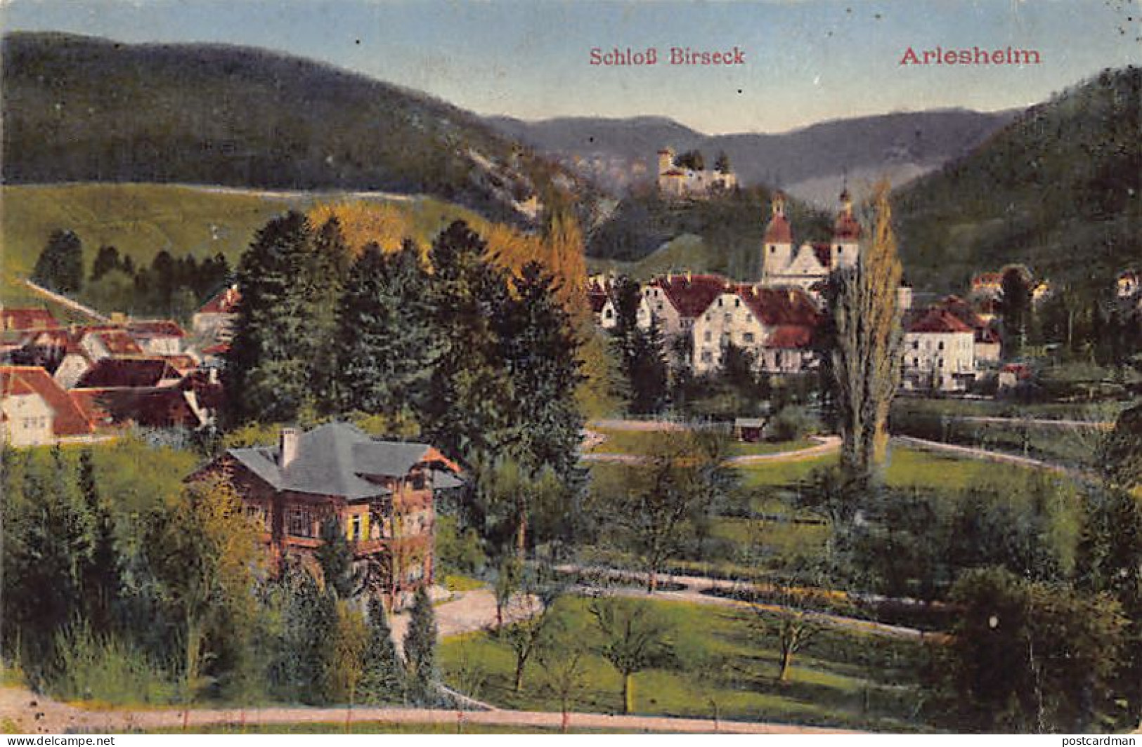ARLESHEIM (BL) Schloss Birseck - Verlag G. Metz  - Arlesheim
