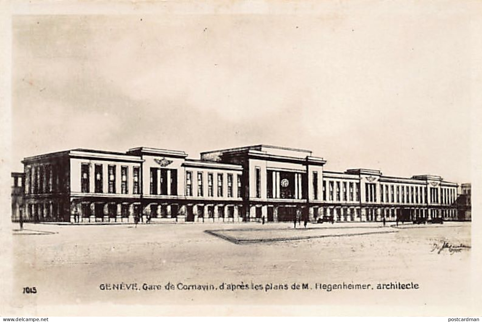 GENÈVE - Le Projet De Gare De Cornavin D'après Les Plans De M. Flegenheimer, Architecte - Ed. P. Co. 7015 - Genève