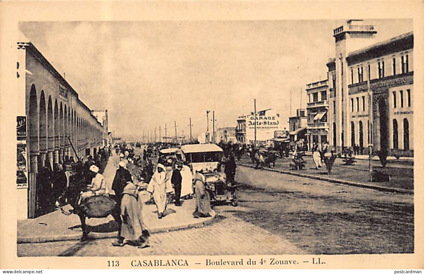 CASABLANCA - Boulevard Du 4ème Zouaves - Ed. Lévy & Fils LL 113 - Casablanca