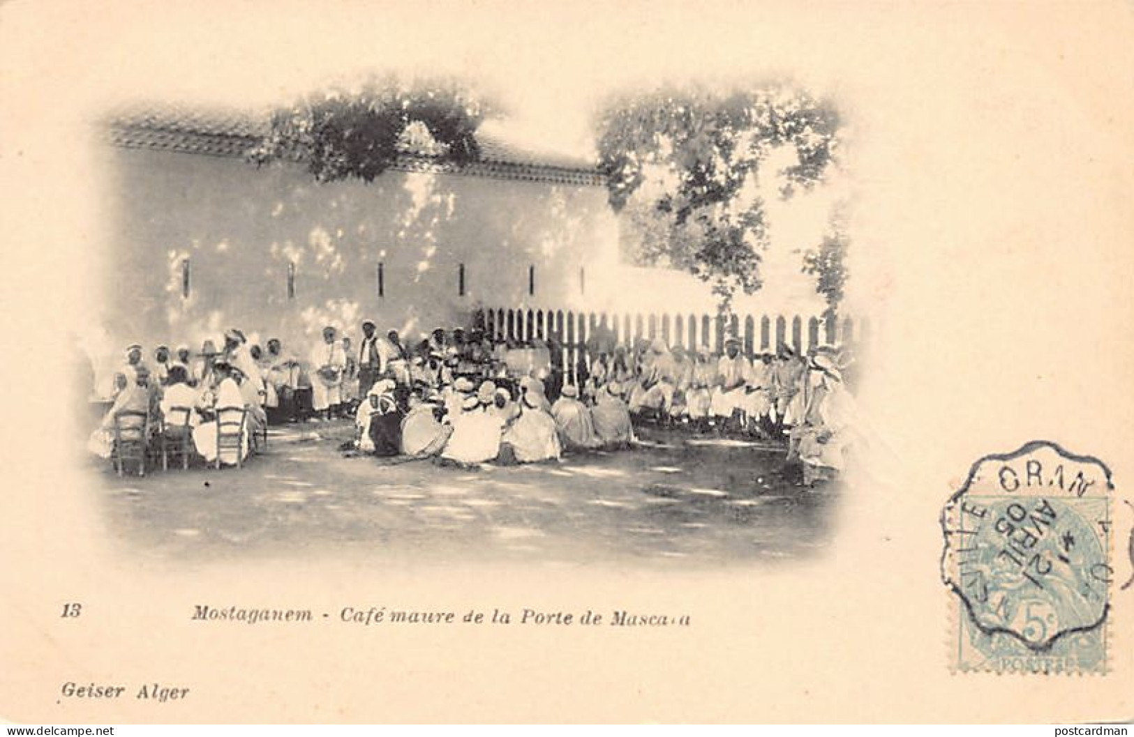 Algérie - MOSTAGADEM - Café Maure De La Porte De Mascara - Ed. J. Geiser 13 - Mostaganem