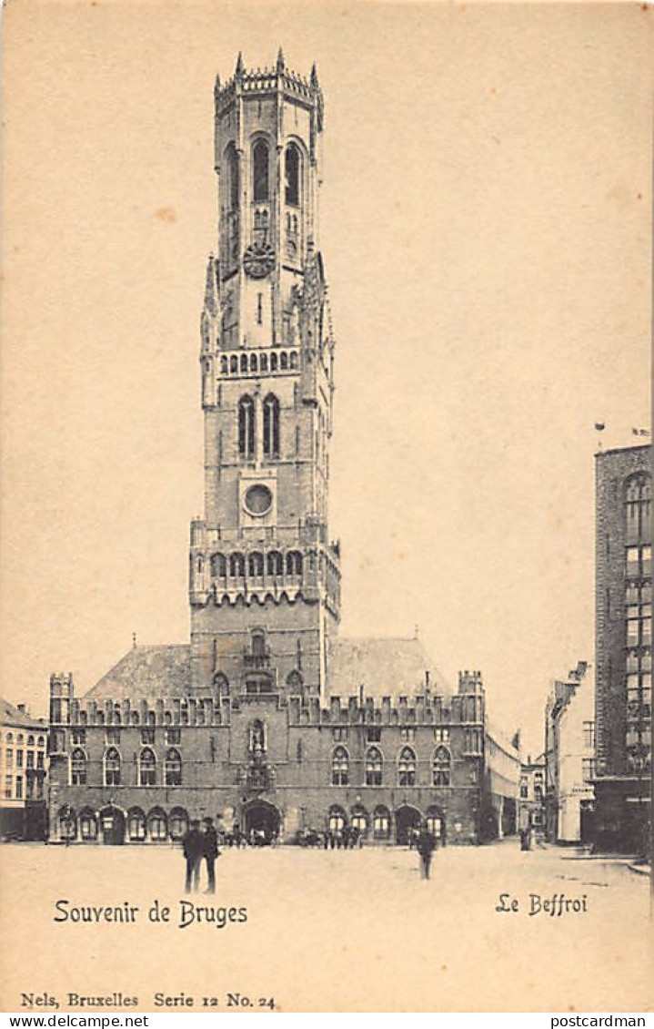 BRUGGE (W. Vl.) Halletoren - Uitg. Nels Série 12 N. 24 - Brugge