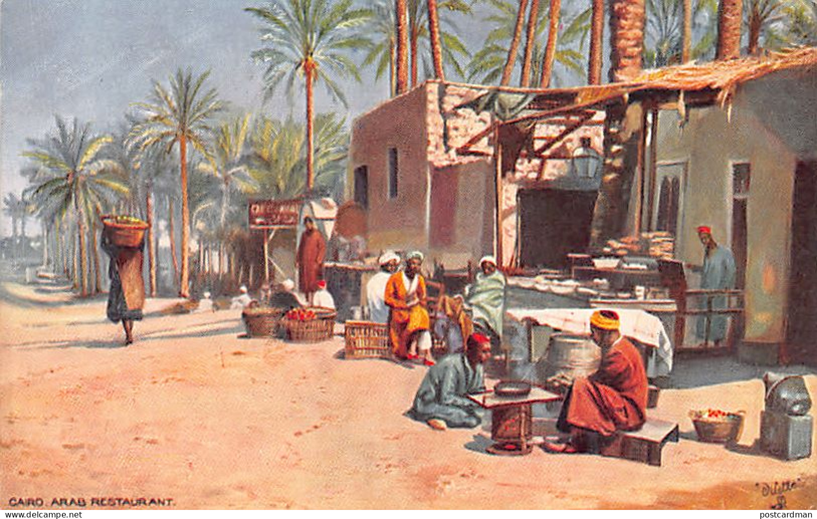 Egypt - CAIRO - Arab Restaurant - Publ. Raphael Tuck Picturesque Egypt Series IX - Kairo