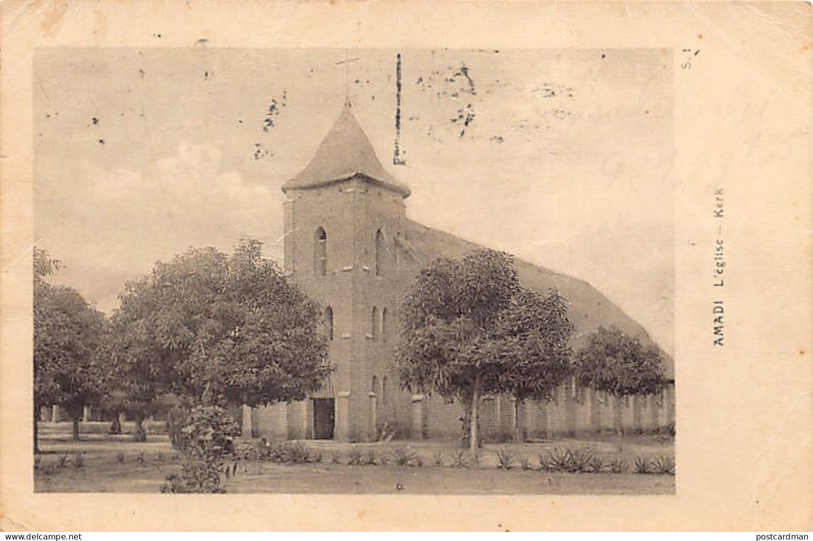 Congo Kinshasa - AMADI - L'église - Ed. Mission Dominicaine De L'Uélé Oriental  - Congo Belga