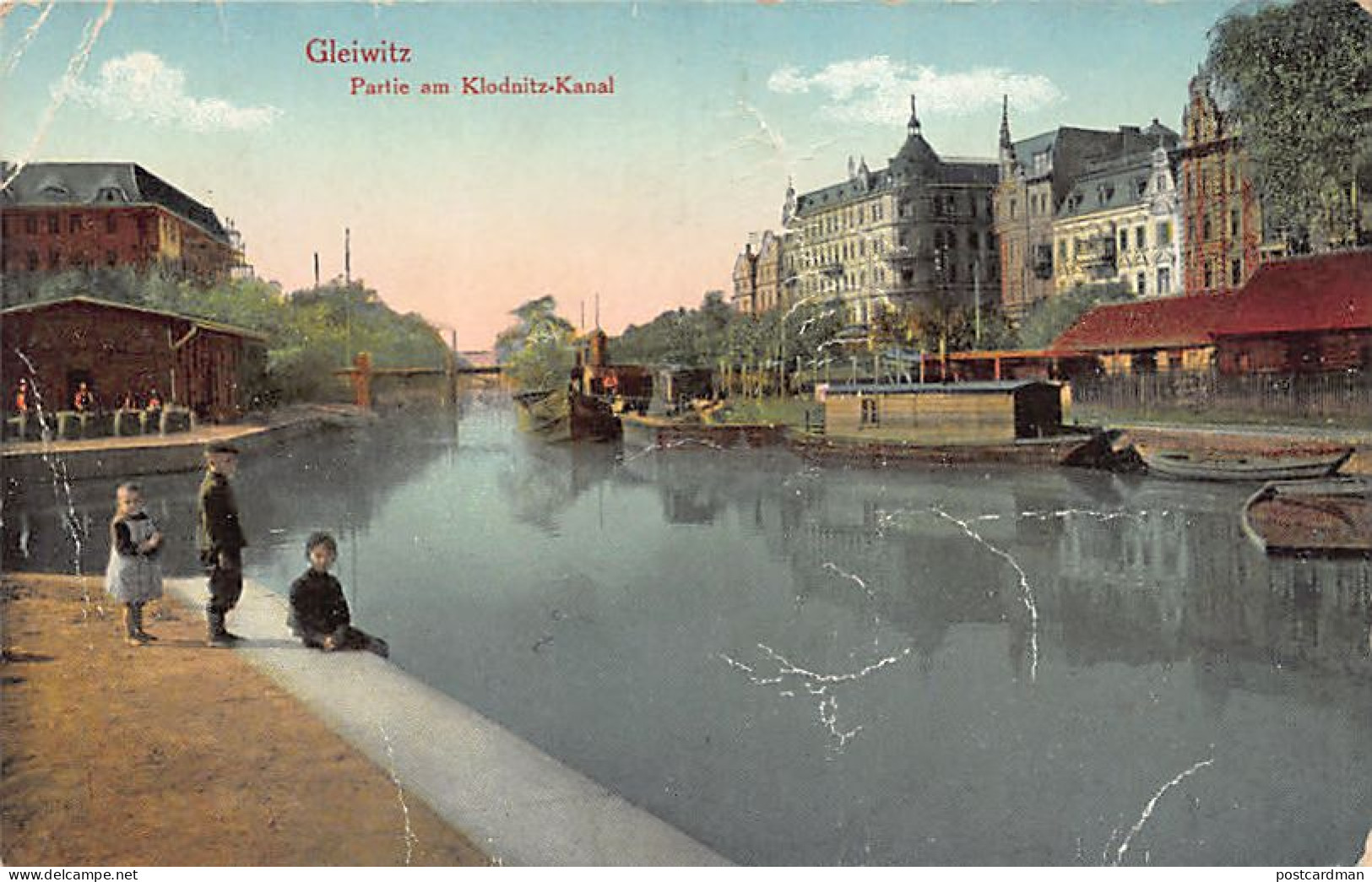 Poland - GLIWICE Gleiwitz - Partie Am Klodnitz-Kanal - SEE SCANS FOR CONDITION - Publ. Unknown  - Pologne