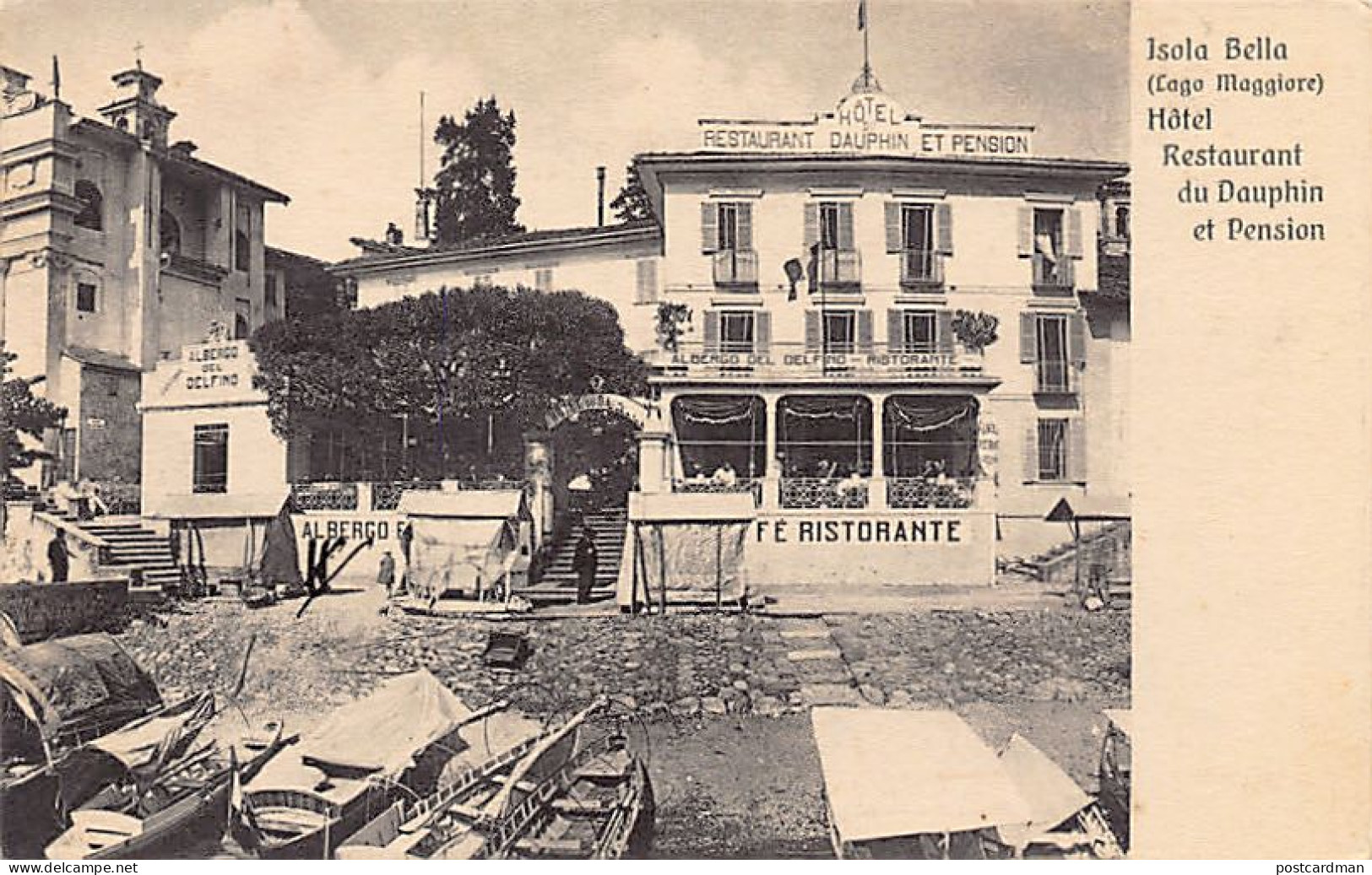 ISOLA BELLA (VB) Hôtel Restaurant Du Dauphin Et Pension - Lago Maggiore - Autres & Non Classés
