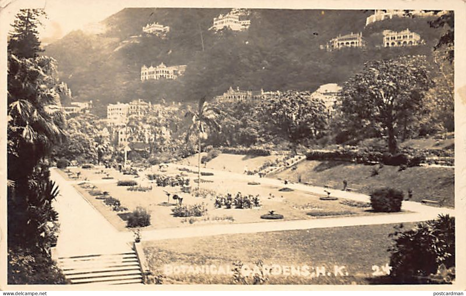 China - HONG KONG - Botanical Gardens - REAL PHOTO - Publ. Unknown  - Chine (Hong Kong)