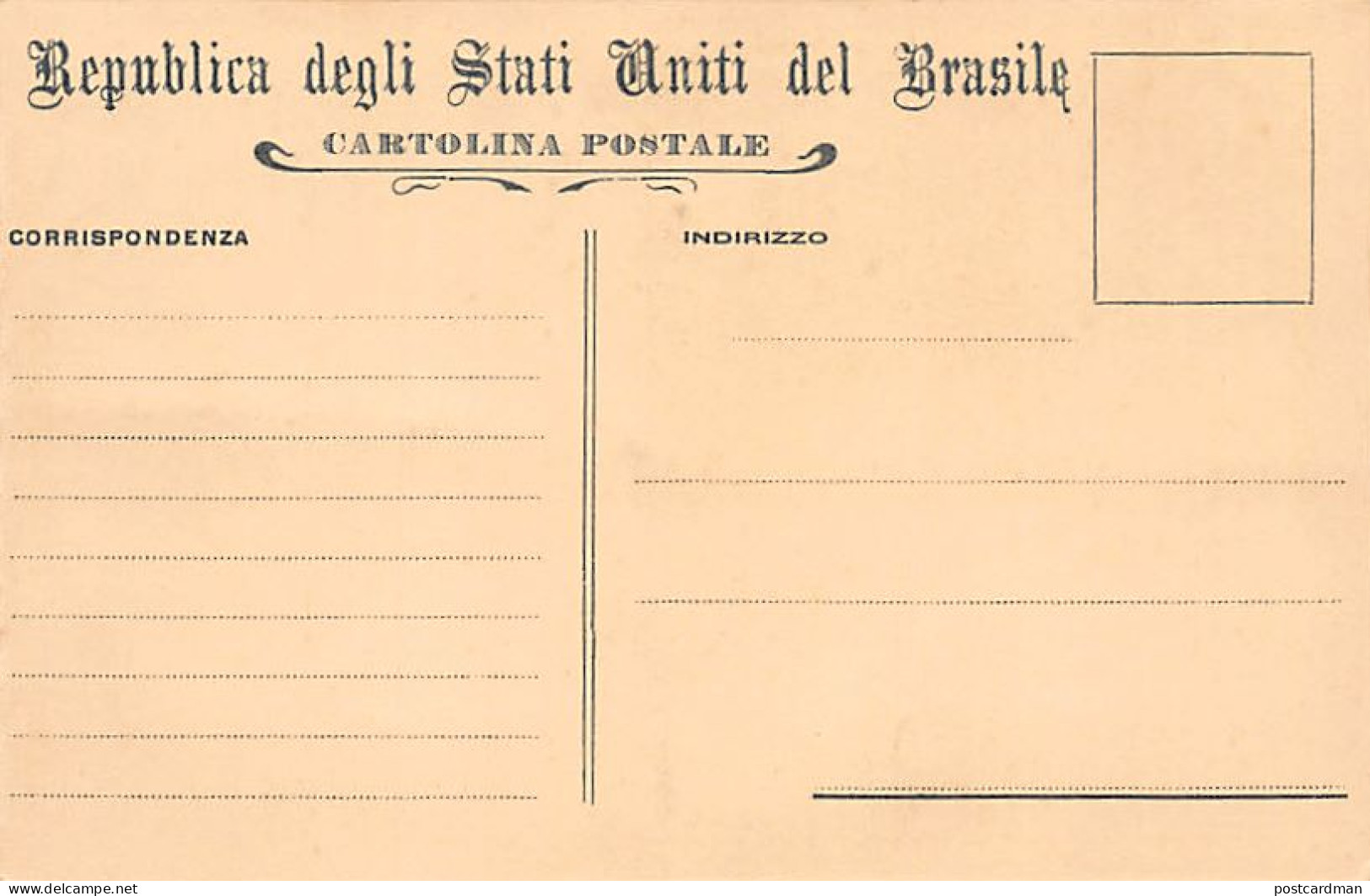 BRASIL Brazil - Estado De São Paulo - Cartão Postal Publicado Em Italiano Por Oc - Sonstige & Ohne Zuordnung
