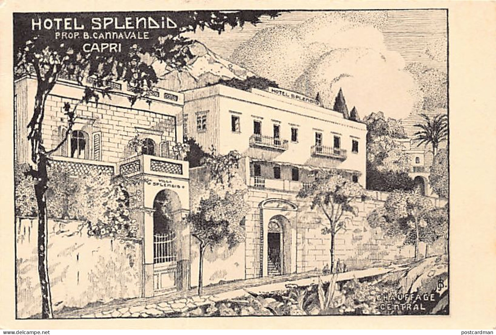 CAPRI (NA) Hotel Splendid, Prop. B. Cannavale - Autres & Non Classés