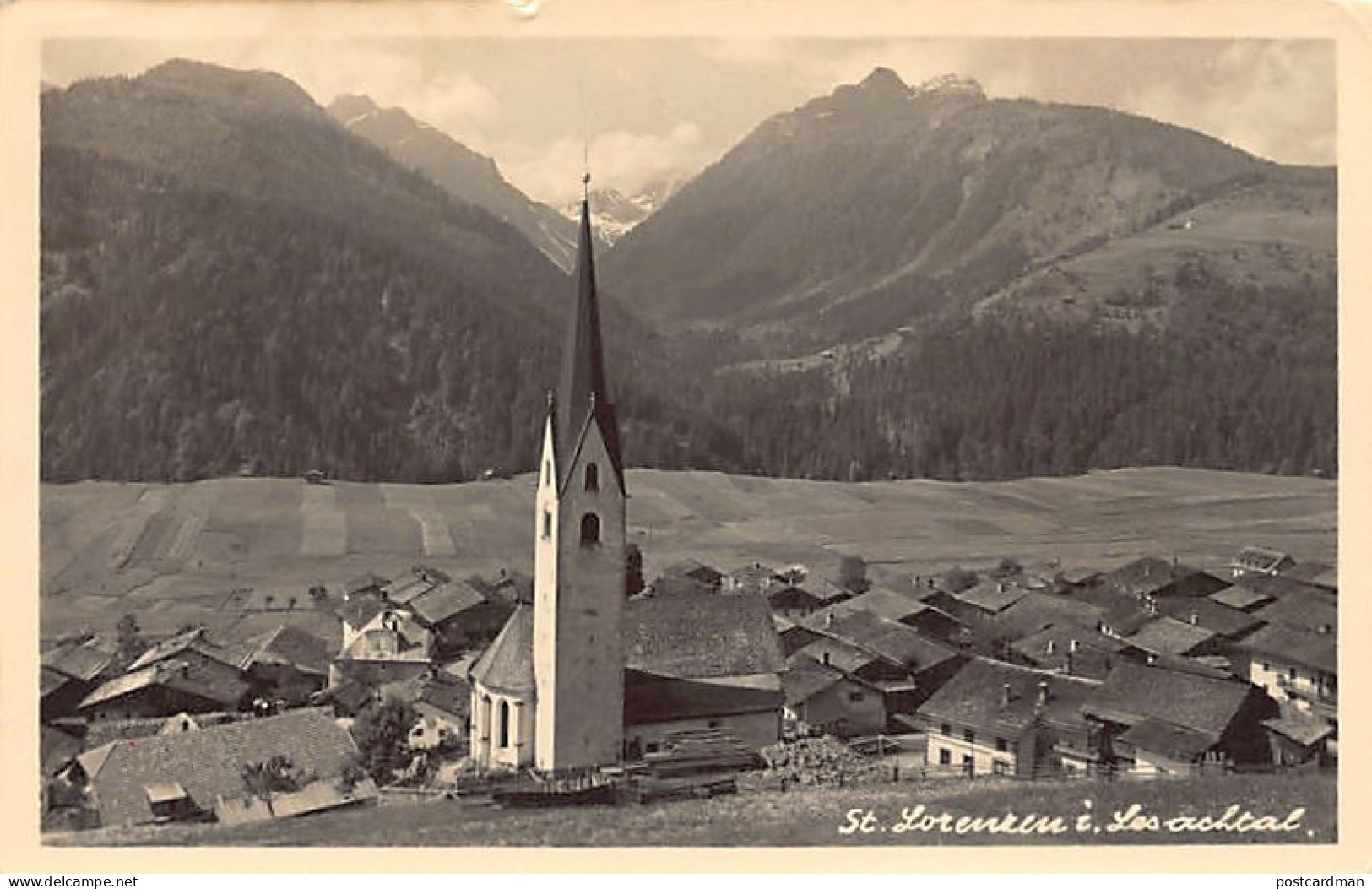 Österreich - Sankt Lorenzen Im Lesachtal (K) Gesamtansicht - Kirche - Autres & Non Classés