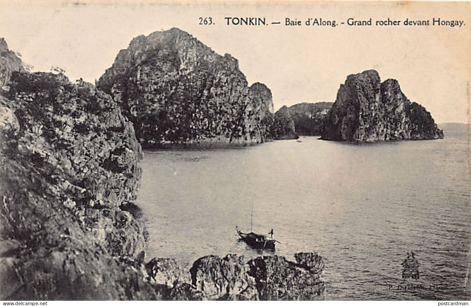 Viet Nam - Baie D'Along - Grand Rocher Devant Hongay - Ed. P. Dieulefils 263 - Viêt-Nam