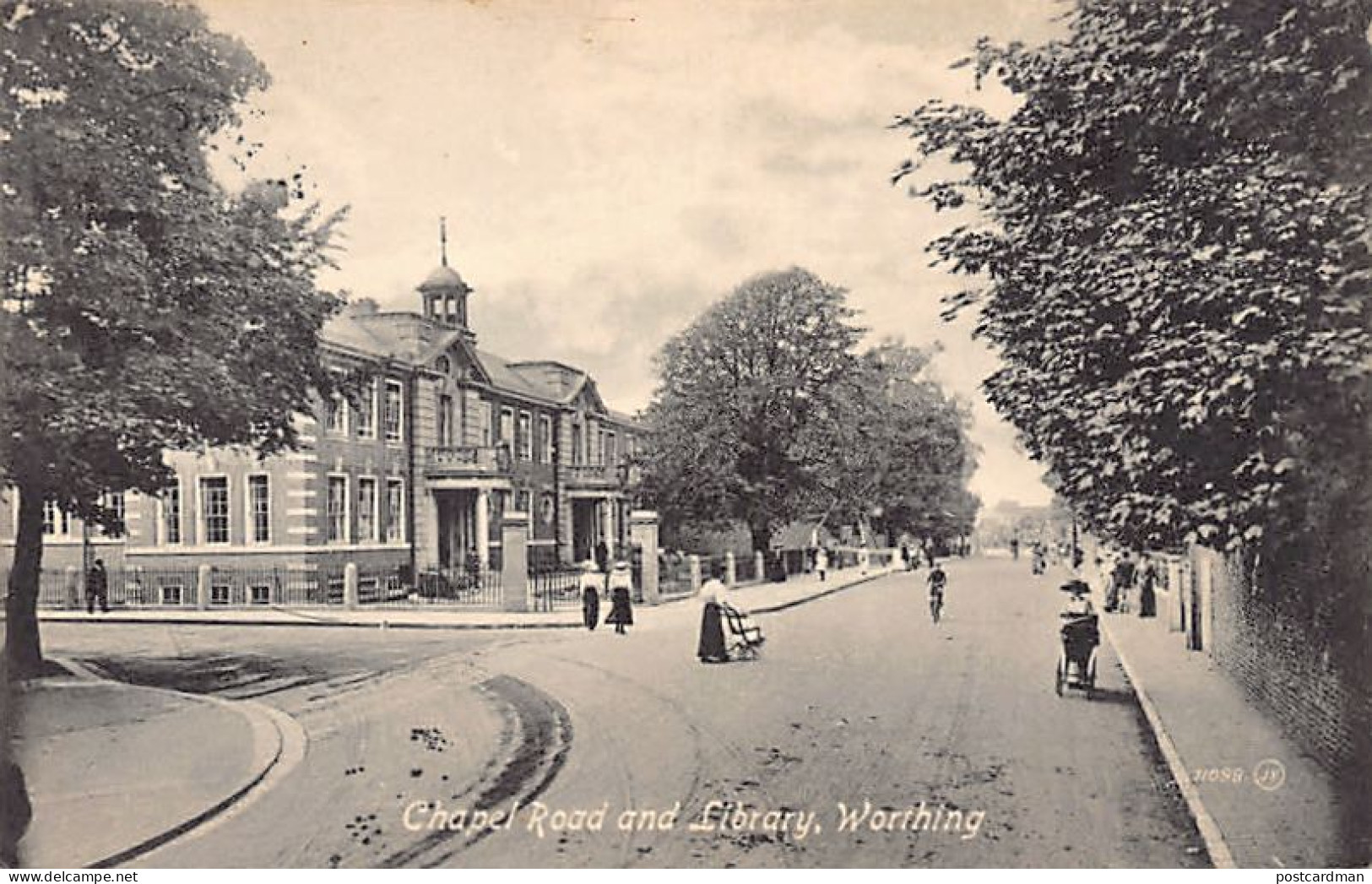 England - Sussex - WORTHING Chapel Road And Library - Worthing