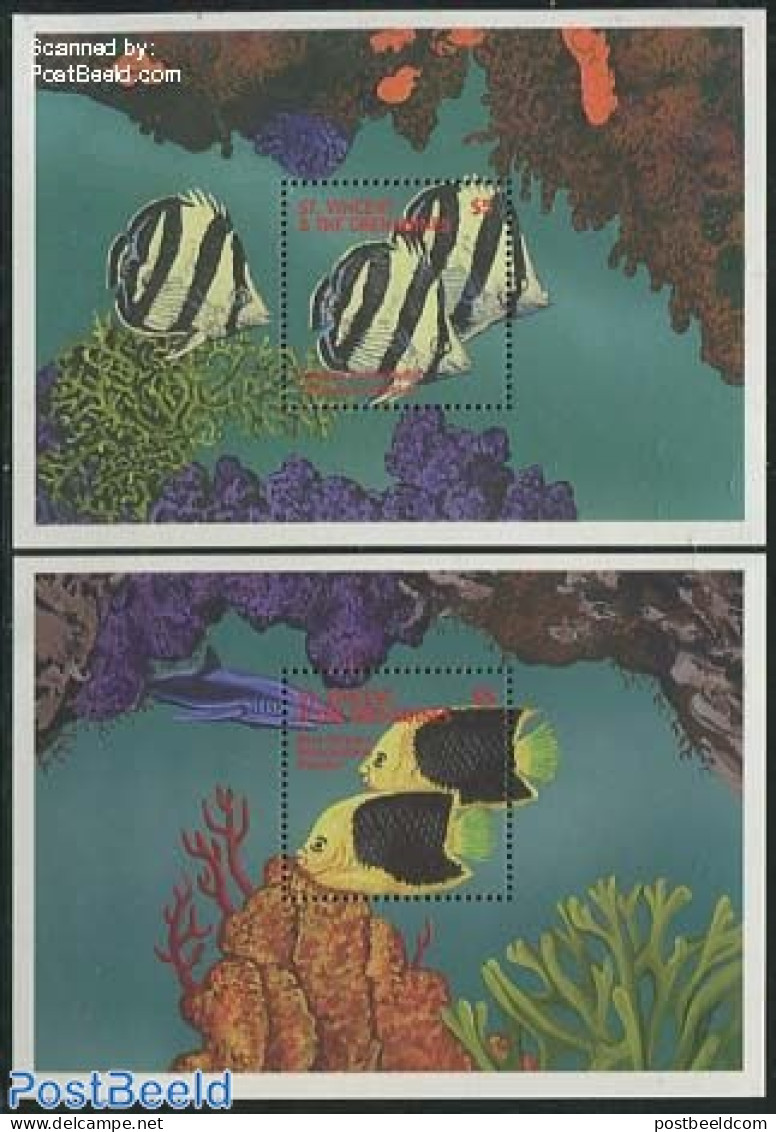 Saint Vincent 2000 Marine Life 2 S/s, Mint NH, Nature - Fish - Fishes