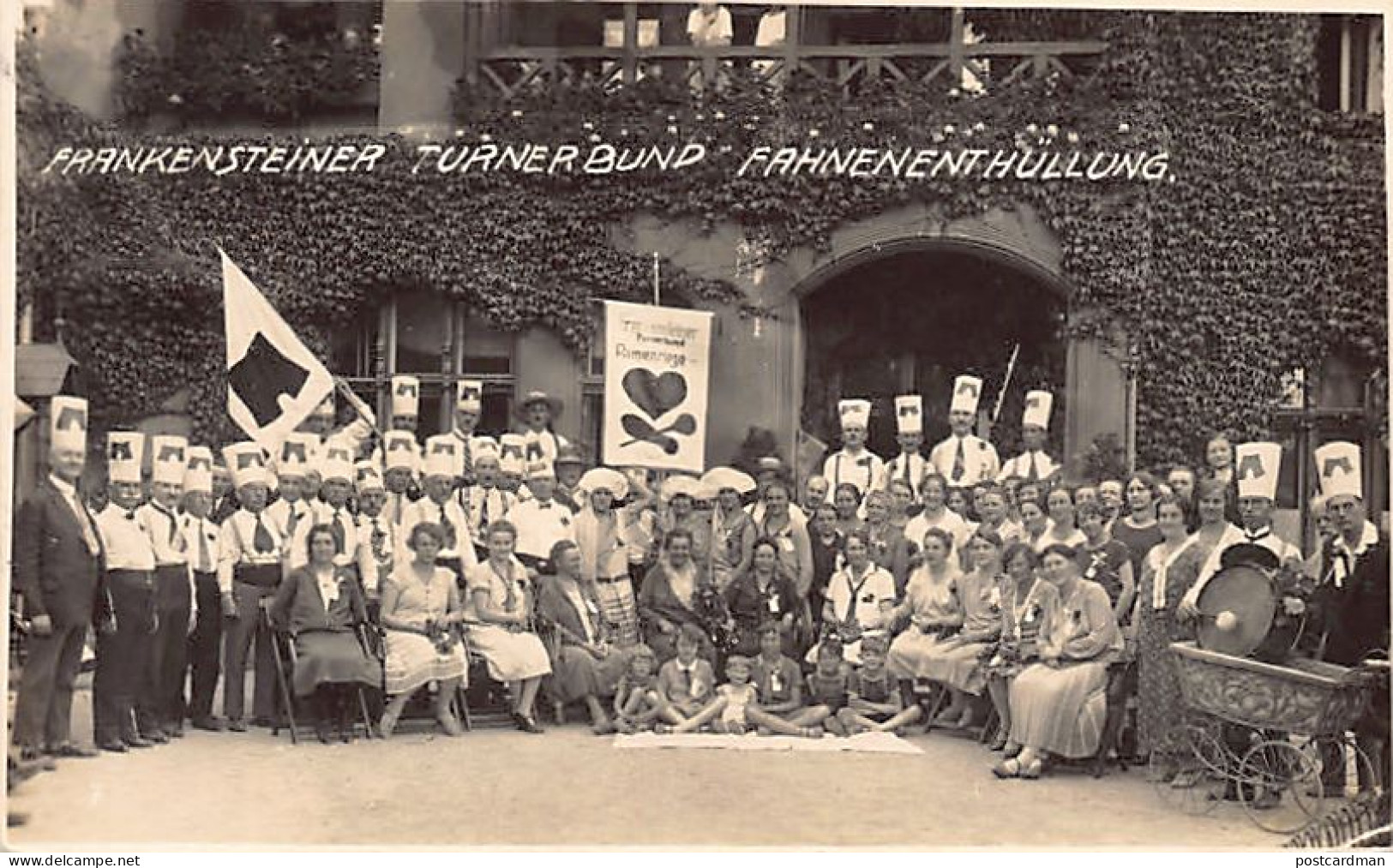 ČESKÁ Rep. Czech Rep. - RUMBURK Rumburg - Podhájí - Frankensteiner Turnerbund Fahnenenthüllung - FOTO Rok 1928 - Czech Republic