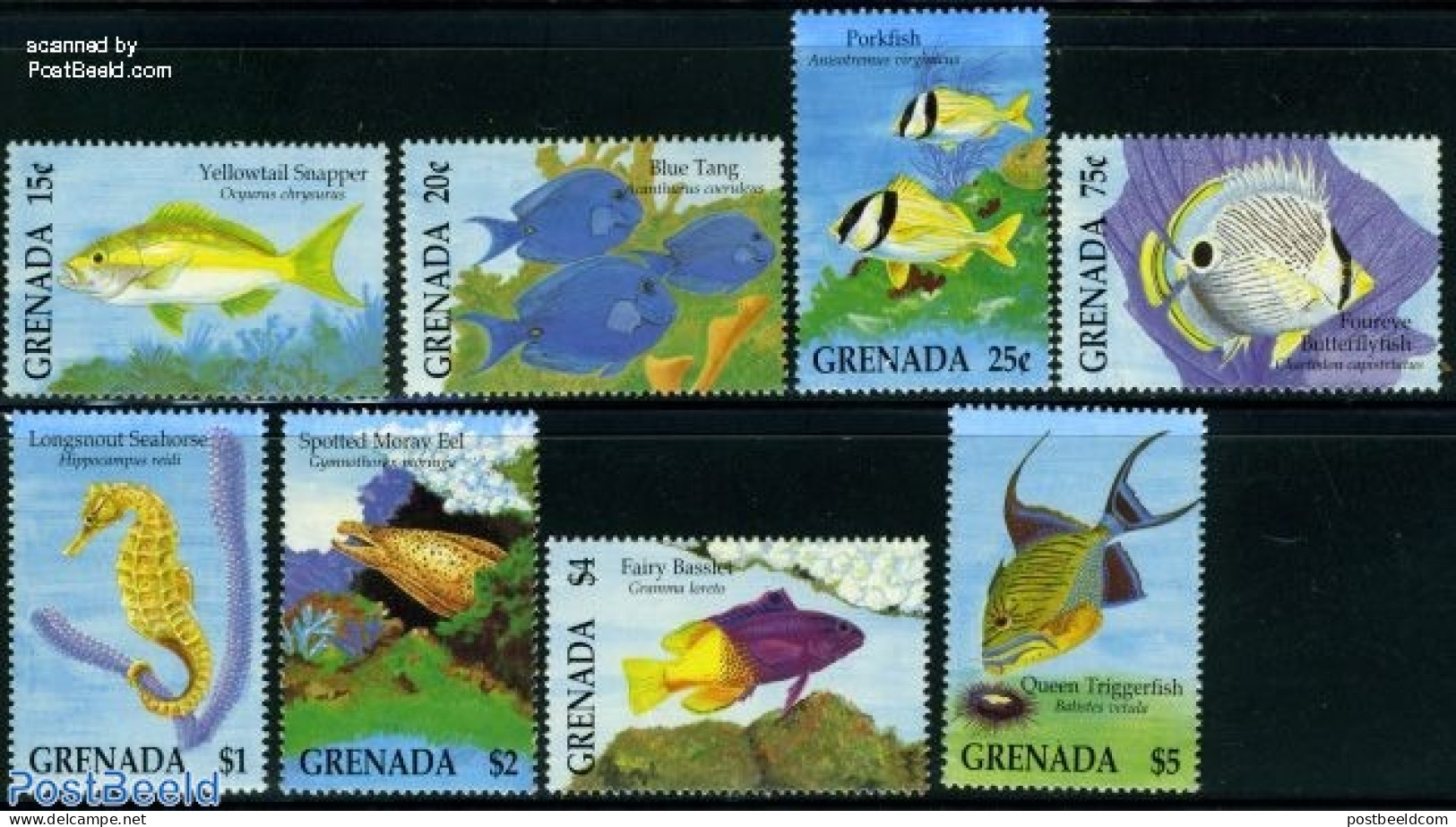 Grenada 1994 Fish 8v, Mint NH, Nature - Fish - Fische