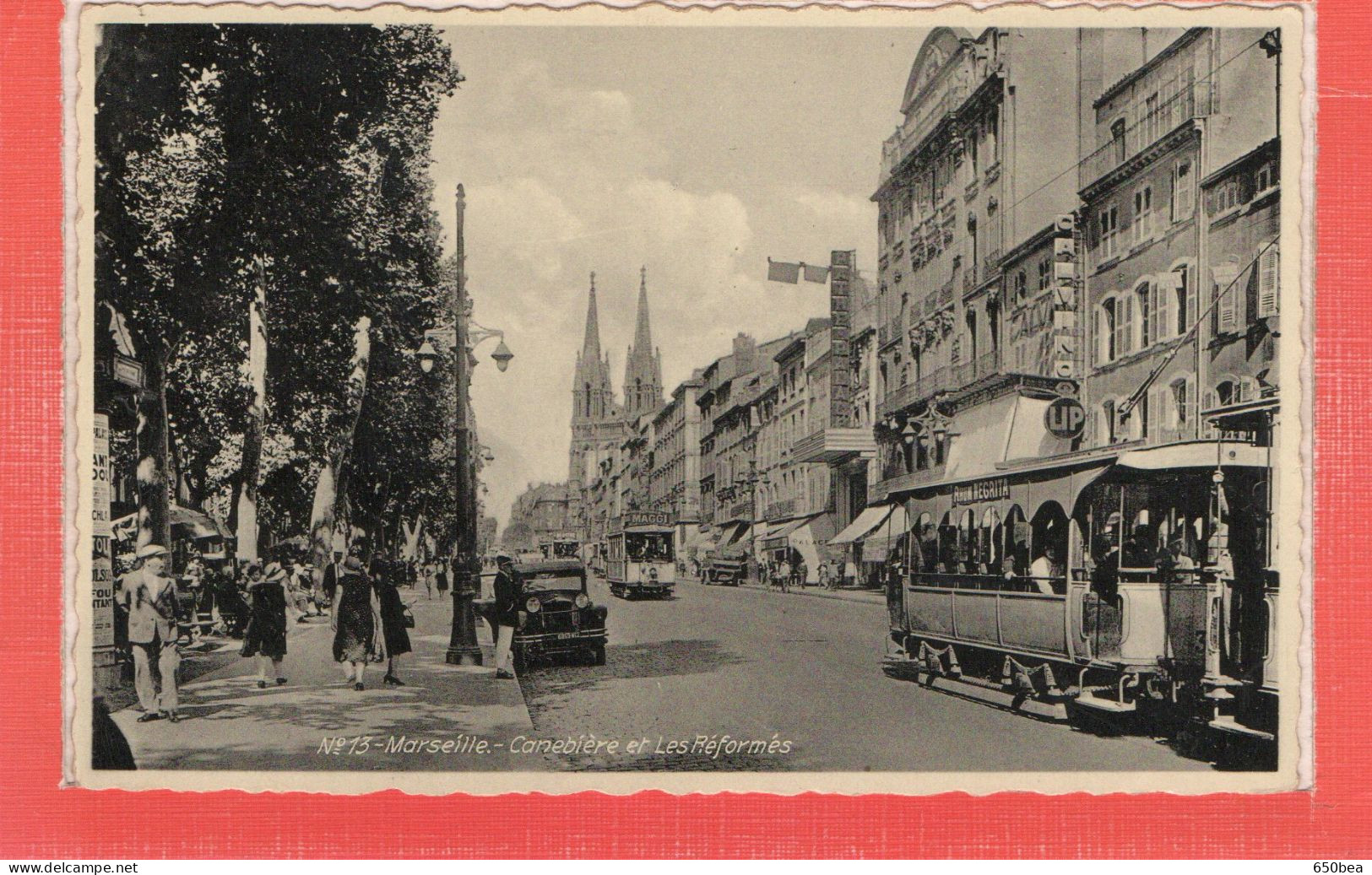 Marseille.Canebière Et Les Réformés.Tramway. - Canebière, Centre Ville