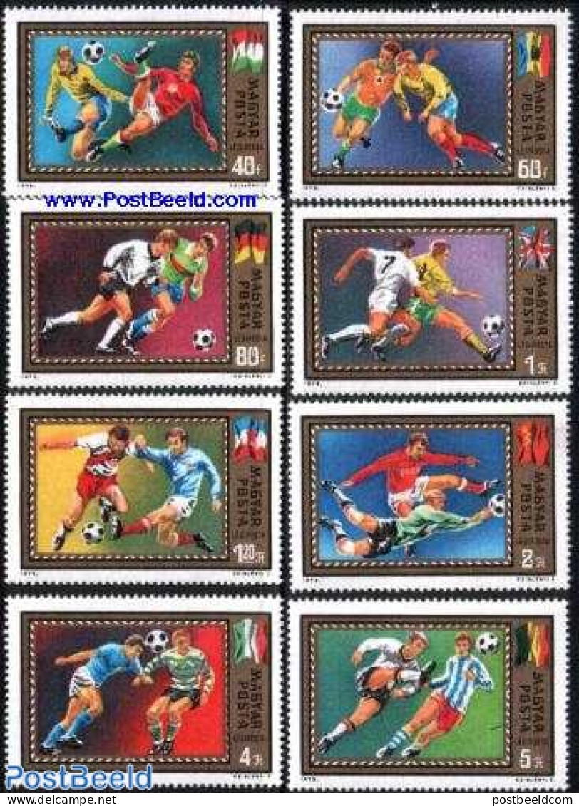 Hungary 1972 European Football Games Belgium 8v, Mint NH, History - Sport - Europa Hang-on Issues - Football - Ongebruikt