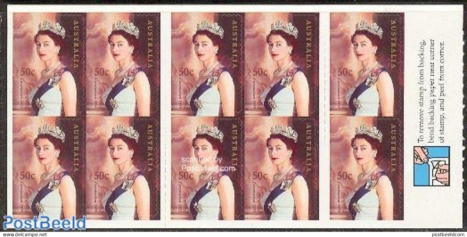 Australia 2003 Golden Jubilee Booklet, Mint NH, History - Kings & Queens (Royalty) - Stamp Booklets - Unused Stamps