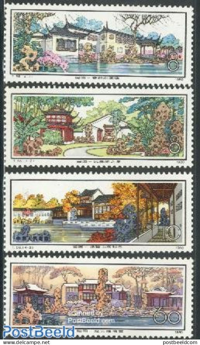 China People’s Republic 1980 Suzhou Park 4v, Mint NH, Nature - Gardens - National Parks - Unused Stamps