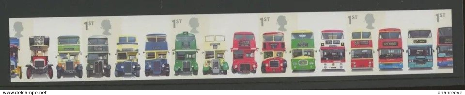 2001 Buses Strip Of 5 Imperforate. Fine Unmounted Mint. SG 2210ab Cat £3500 - Autres & Non Classés