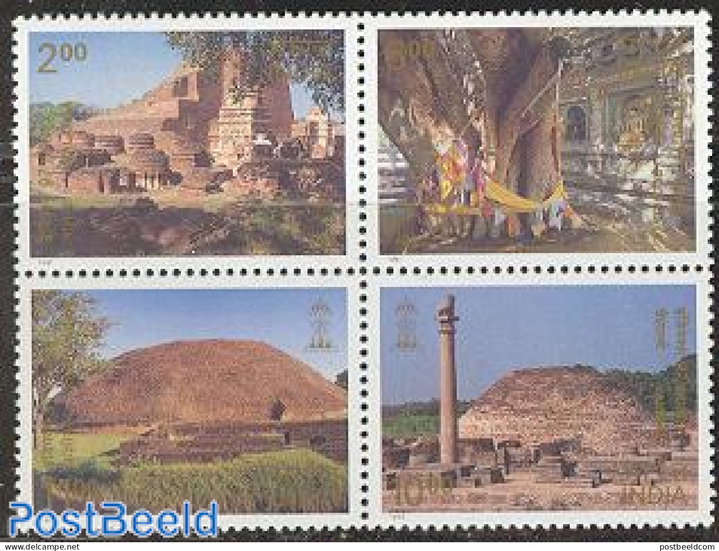 India 1997 Indepex 97 4v, Mint NH, Various - Tourism - Unused Stamps