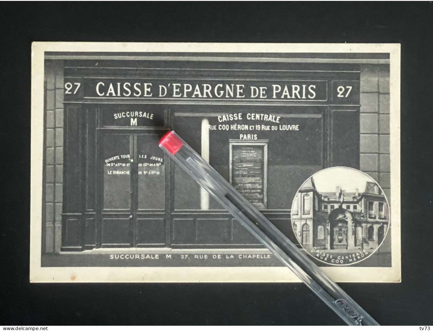 V176D - CAISSE D'EPARGNE DE PARIS SUCCURSALE RUE DE LA CHAPELLE - Paris XVIII 18 - Arrondissement: 18