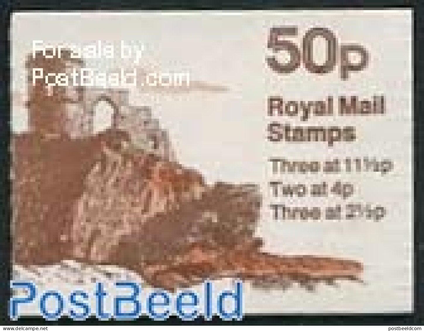 Great Britain 1981 Def. Booklet, Mow Cop Castle, 11.5p At Left, Mint NH, Stamp Booklets - Art - Castles & Fortifications - Unused Stamps