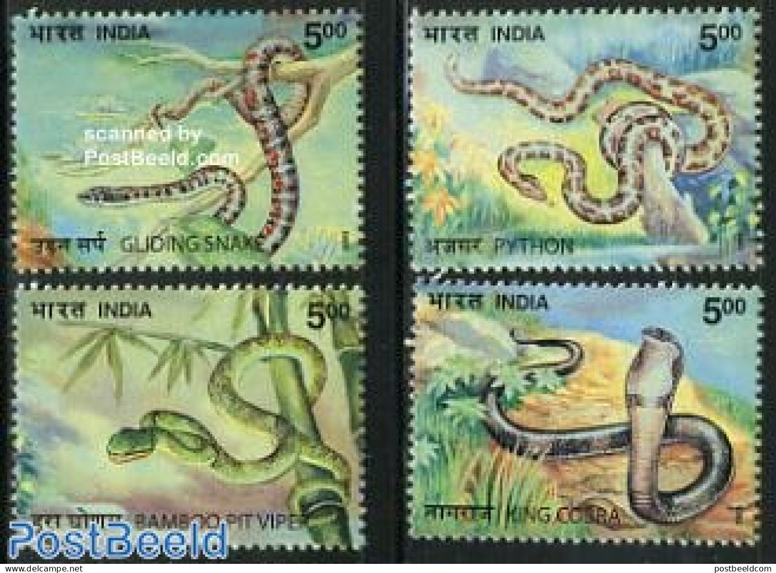 India 2003 Snakes 4v, Mint NH, Nature - Reptiles - Snakes - Unused Stamps