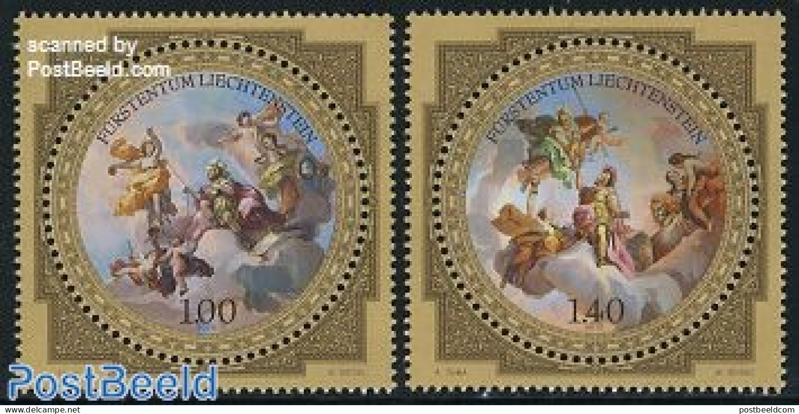 Liechtenstein 2010 Liechtenstein Museum Vienna 2v, Mint NH, Various - Round-shaped Stamps - Art - Museums - Unused Stamps