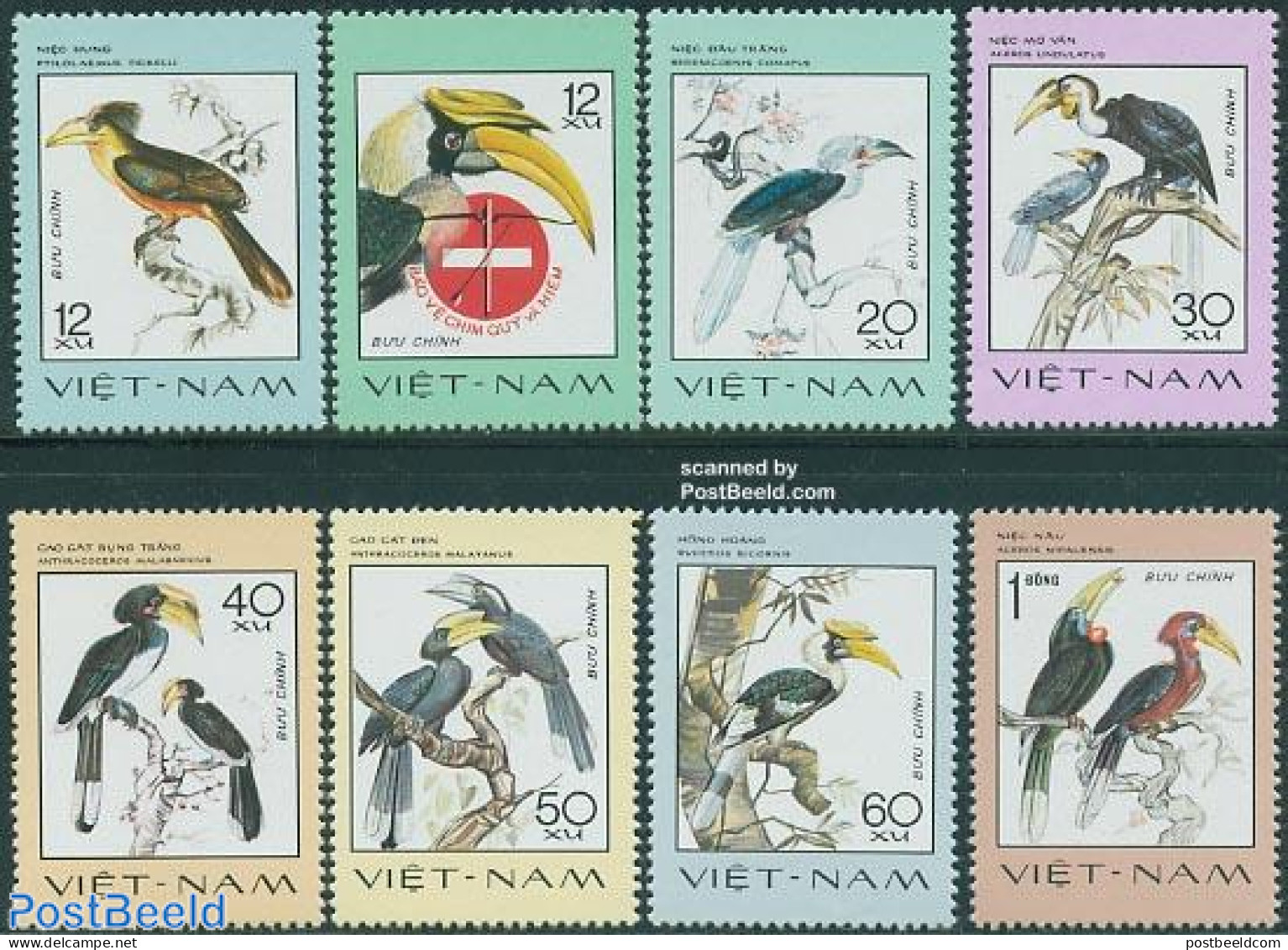 Vietnam 1977 Birds 8v, Mint NH, Nature - Birds - Autres & Non Classés