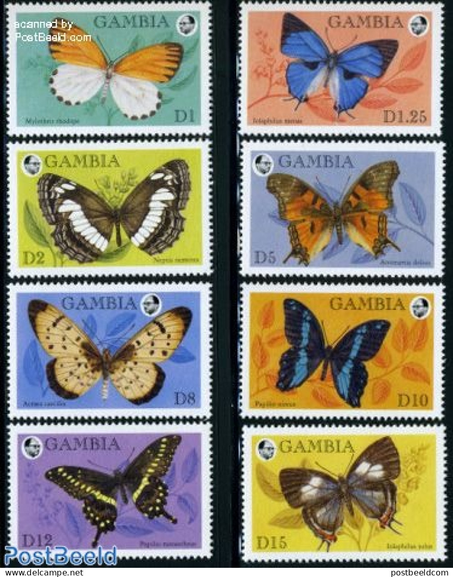 Gambia 1994 Butterflies 8v, Mint NH, Nature - Butterflies - Gambie (...-1964)