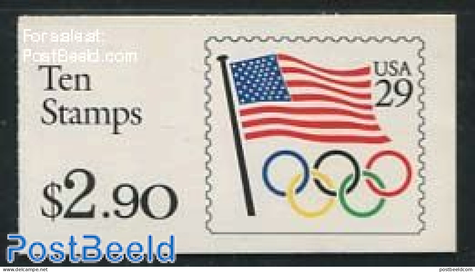 United States Of America 1991 Olympic Rings Booklet, Mint NH, History - Sport - Flags - Olympic Games - Stamp Booklets - Unused Stamps