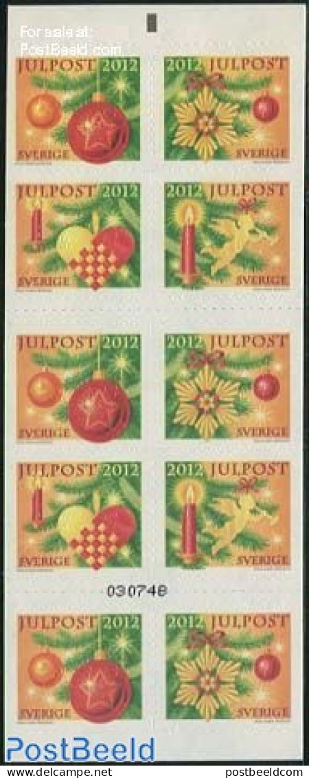 Sweden 2012 Christmas Booklet, Mint NH, Religion - Christmas - Stamp Booklets - Unused Stamps