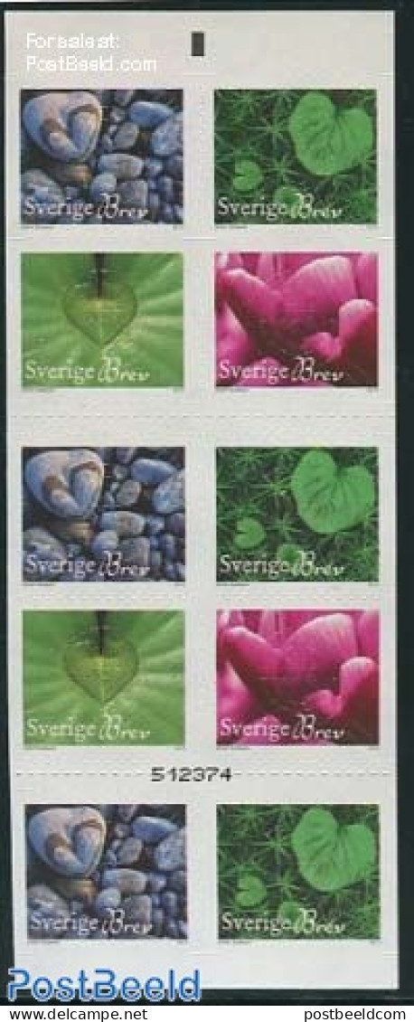 Sweden 2013 Heart Of Nature Booklet S-a, Mint NH, Various - Stamp Booklets - St. Valentine's Day - Unused Stamps