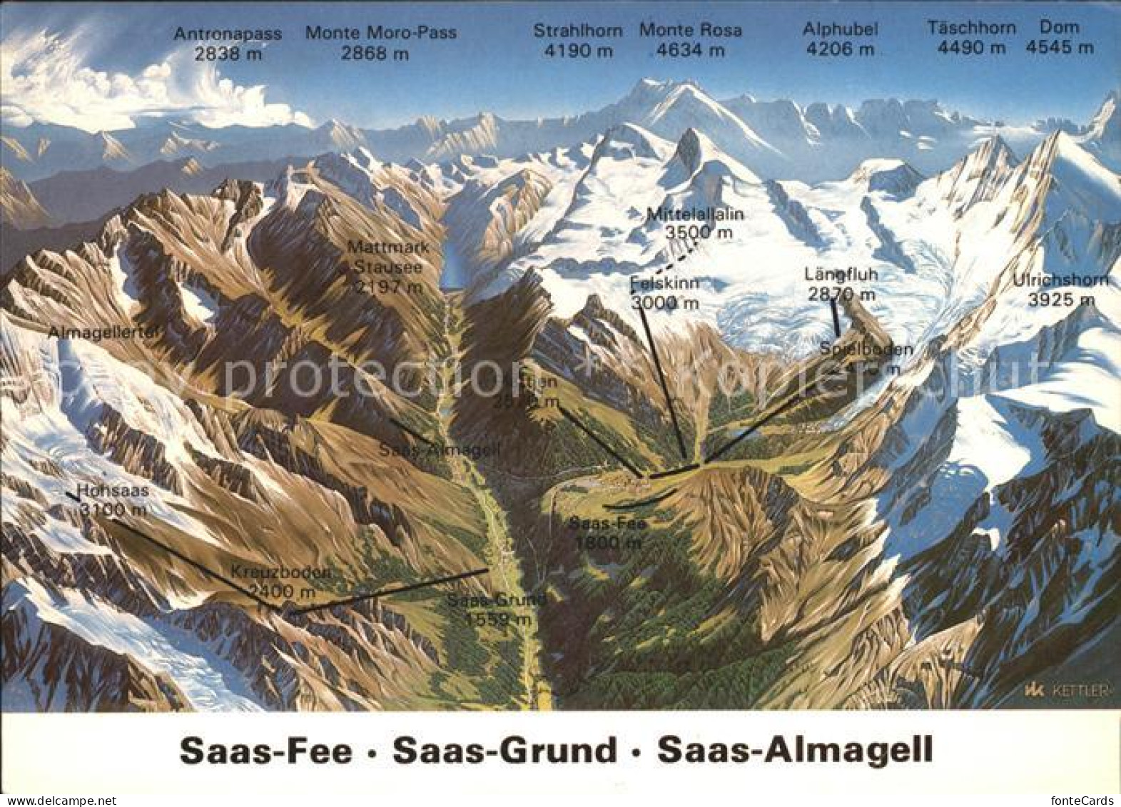 11964889 Saas Almagell Die Ausflugsziele Ferienorte Saas-Fee, Saas-Grund, Saas-A - Other & Unclassified