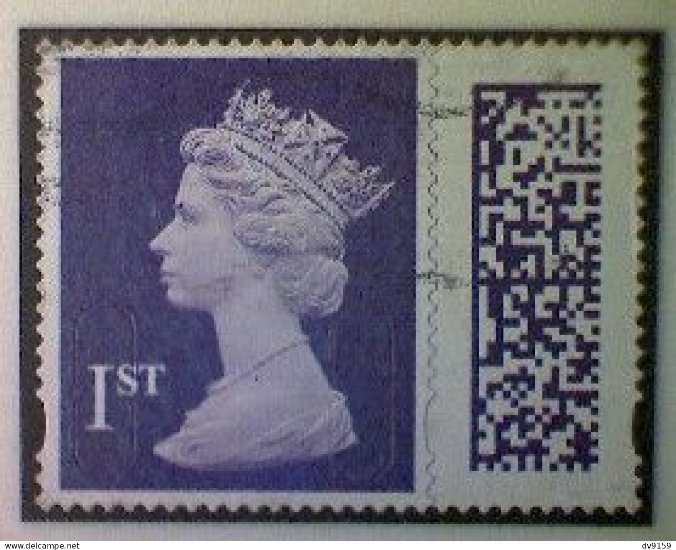 Great Britain, Scott MH501, Used (o), 2022 Machin (MEIL/M22L) Queen Elizabeth II, 1st, Violet - Série 'Machin'
