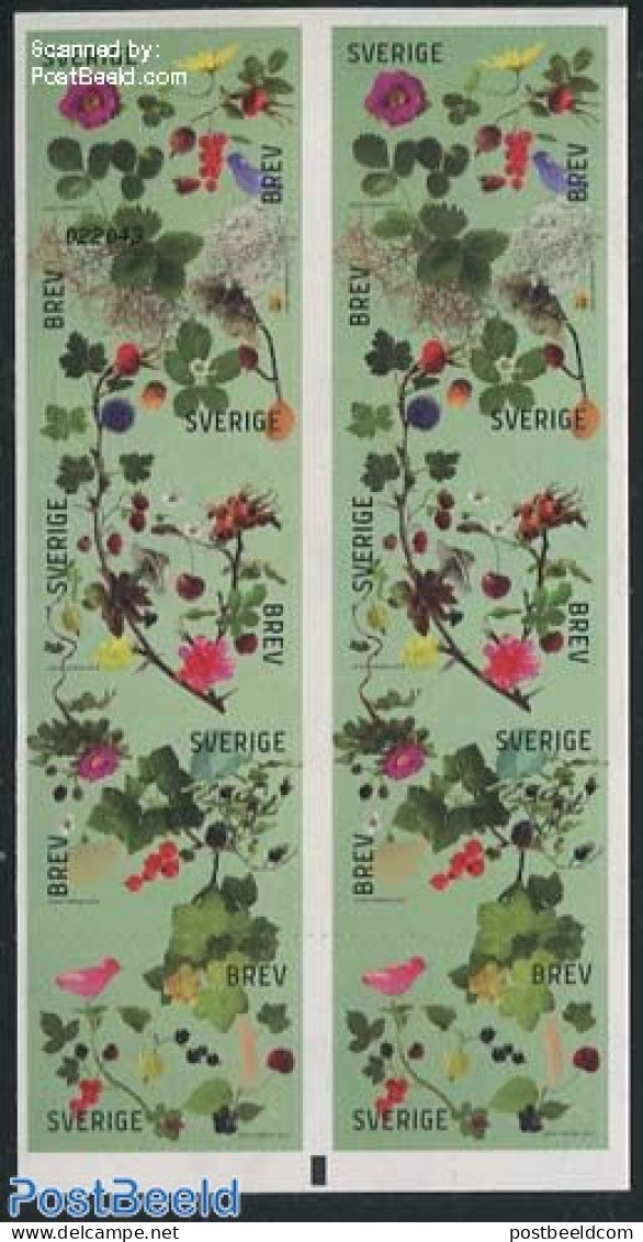 Sweden 2014 Berries Booklet S-a, Mint NH, Nature - Fruit - Stamp Booklets - Nuevos