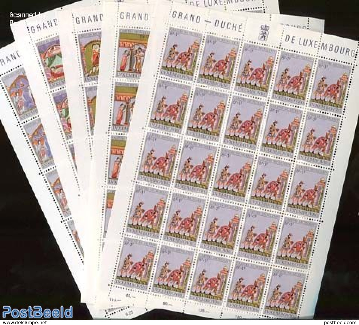 Luxemburg 1974 Caritas 5 M/ss, Mint NH, Religion - Christmas - Unused Stamps