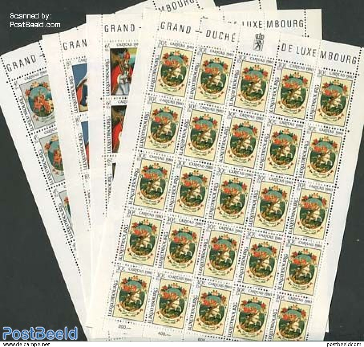 Luxemburg 1980 Caritas 4 M/ss, Mint NH, Nature - Religion - Horses - Christmas - Saint Nicholas - Unused Stamps