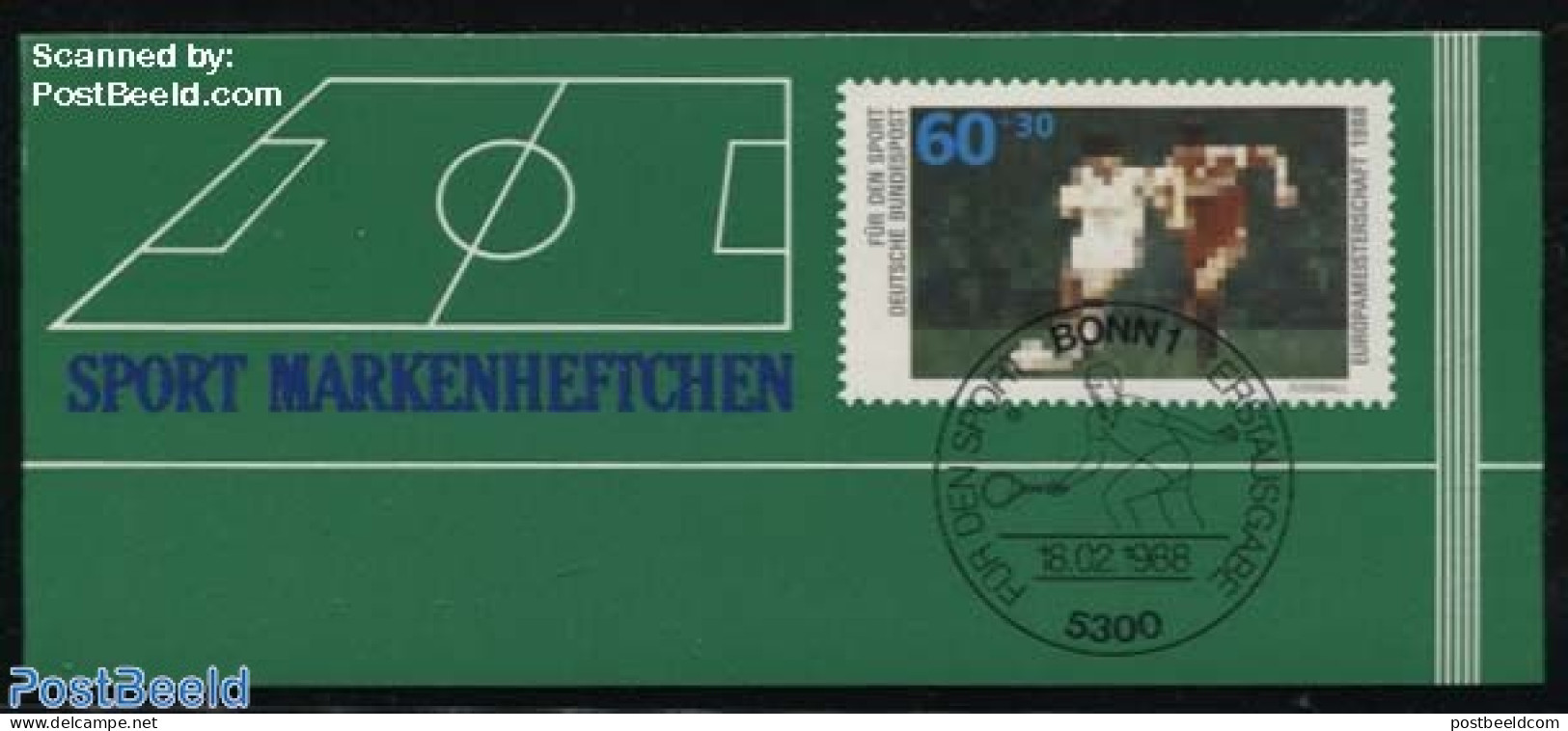 Germany, Federal Republic 1988 Sports Booklet, Mint NH, Sport - Football - Sport (other And Mixed) - Stamp Booklets - Neufs
