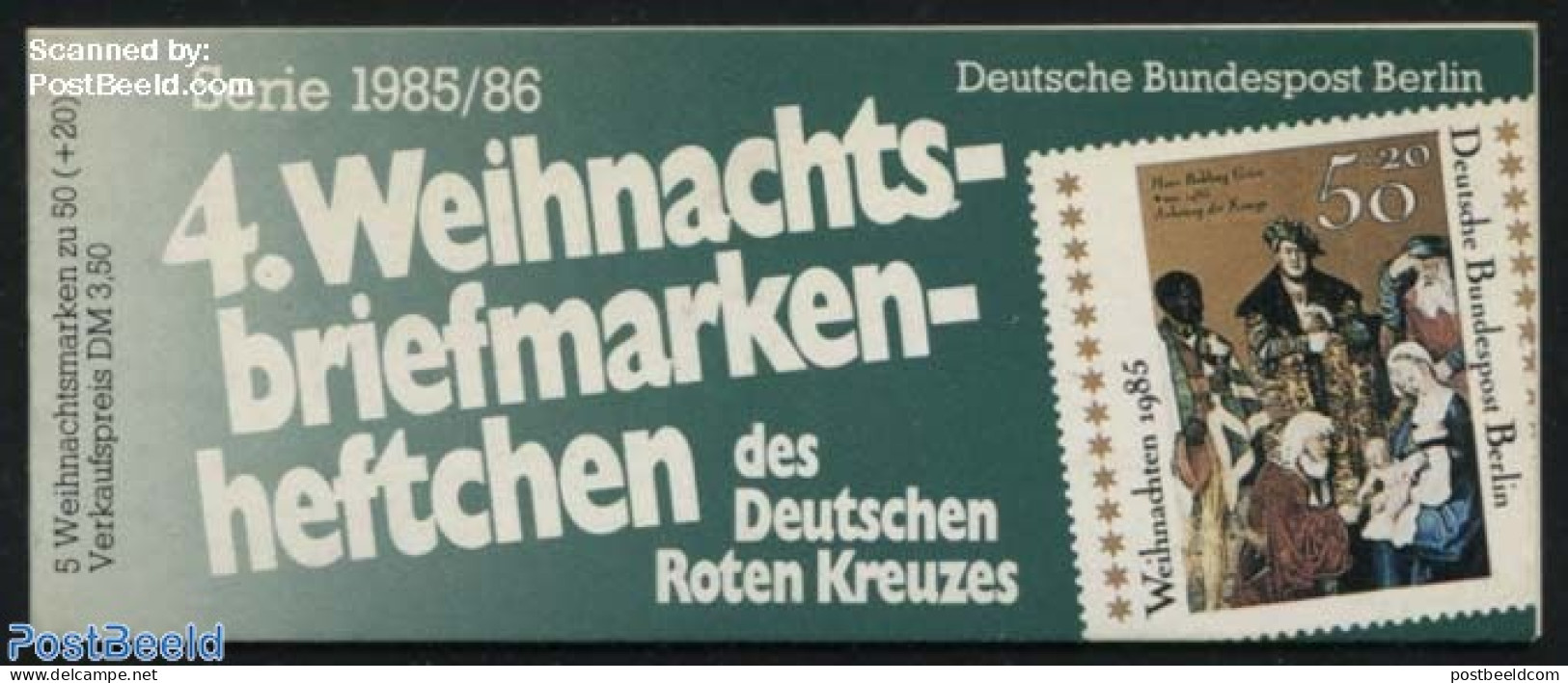 Germany, Berlin 1985 Christmas Booklet, Mint NH, Religion - Christmas - Stamp Booklets - Ungebraucht