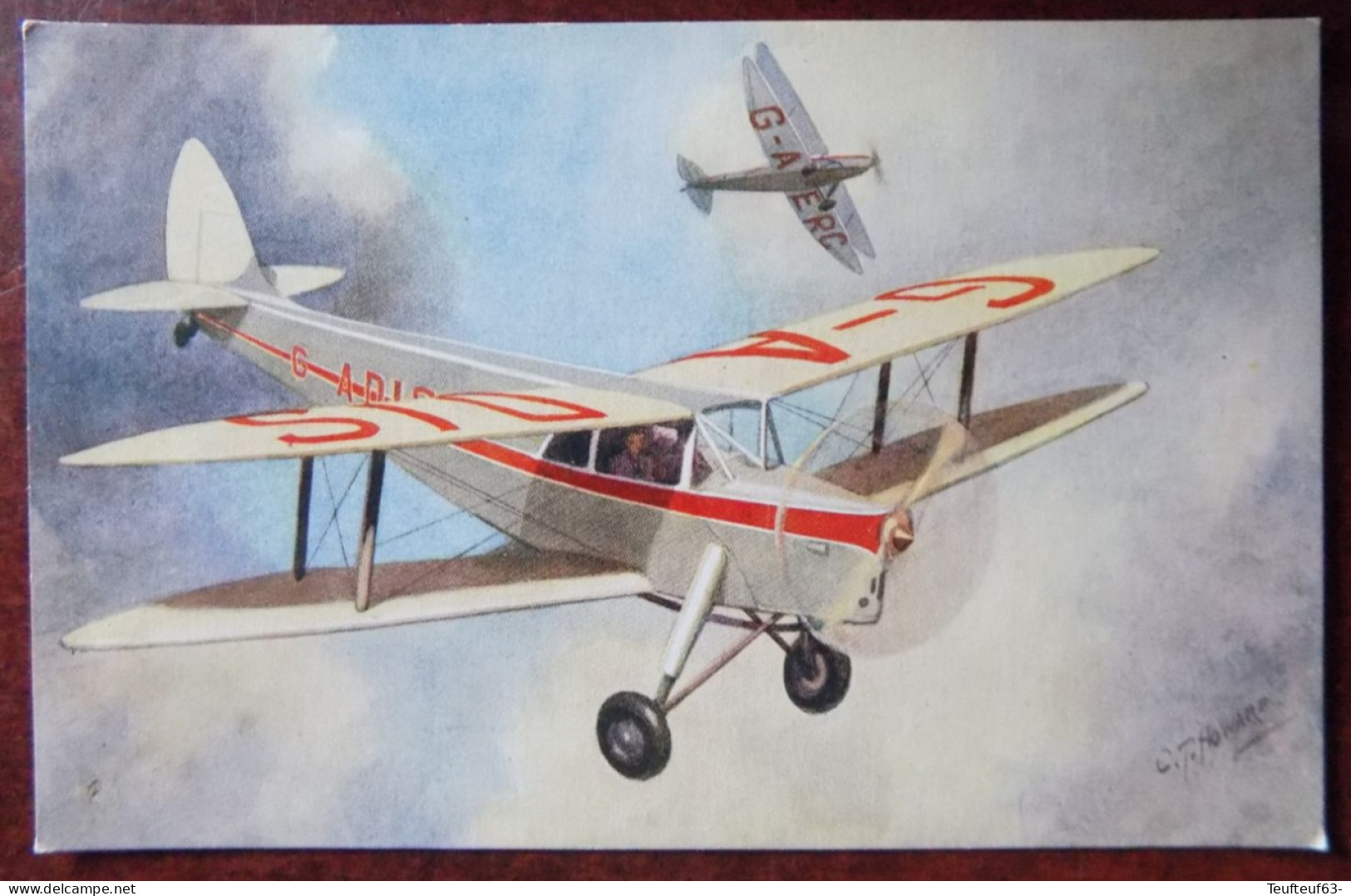 Cpa De Havilland " Hornet Moth "  - Ill. Howard - 1919-1938: Entre Guerres