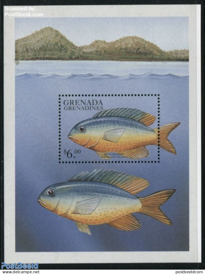 Grenada Grenadines 1999 Beay Gregory S/s, Mint NH, Nature - Fish - Poissons